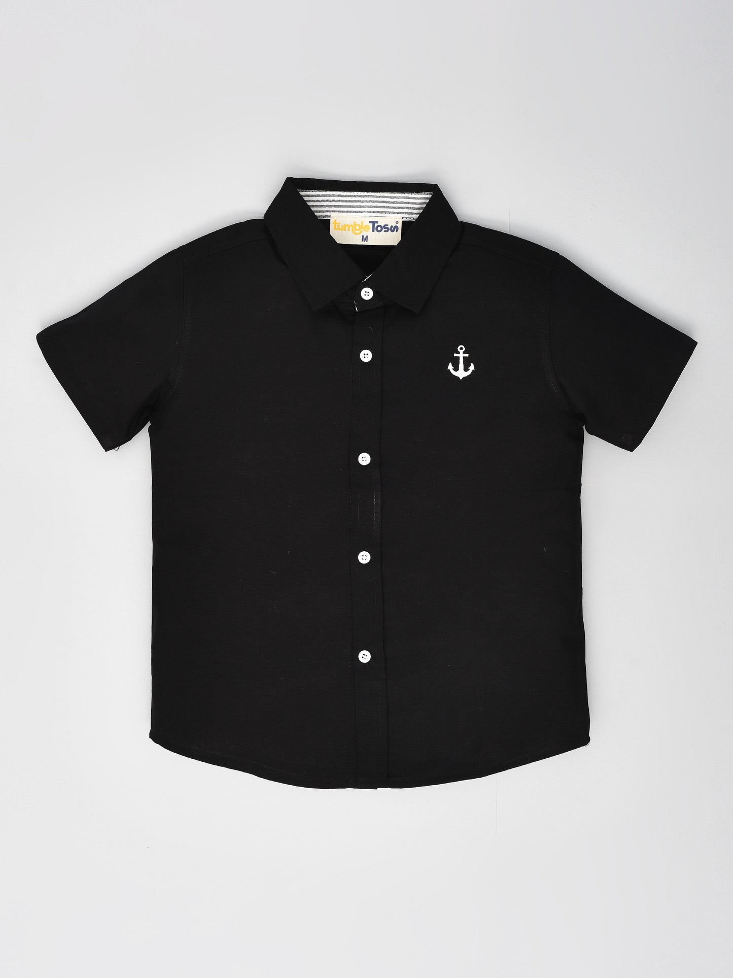 Black Half Sleeves Sleeves Shirt