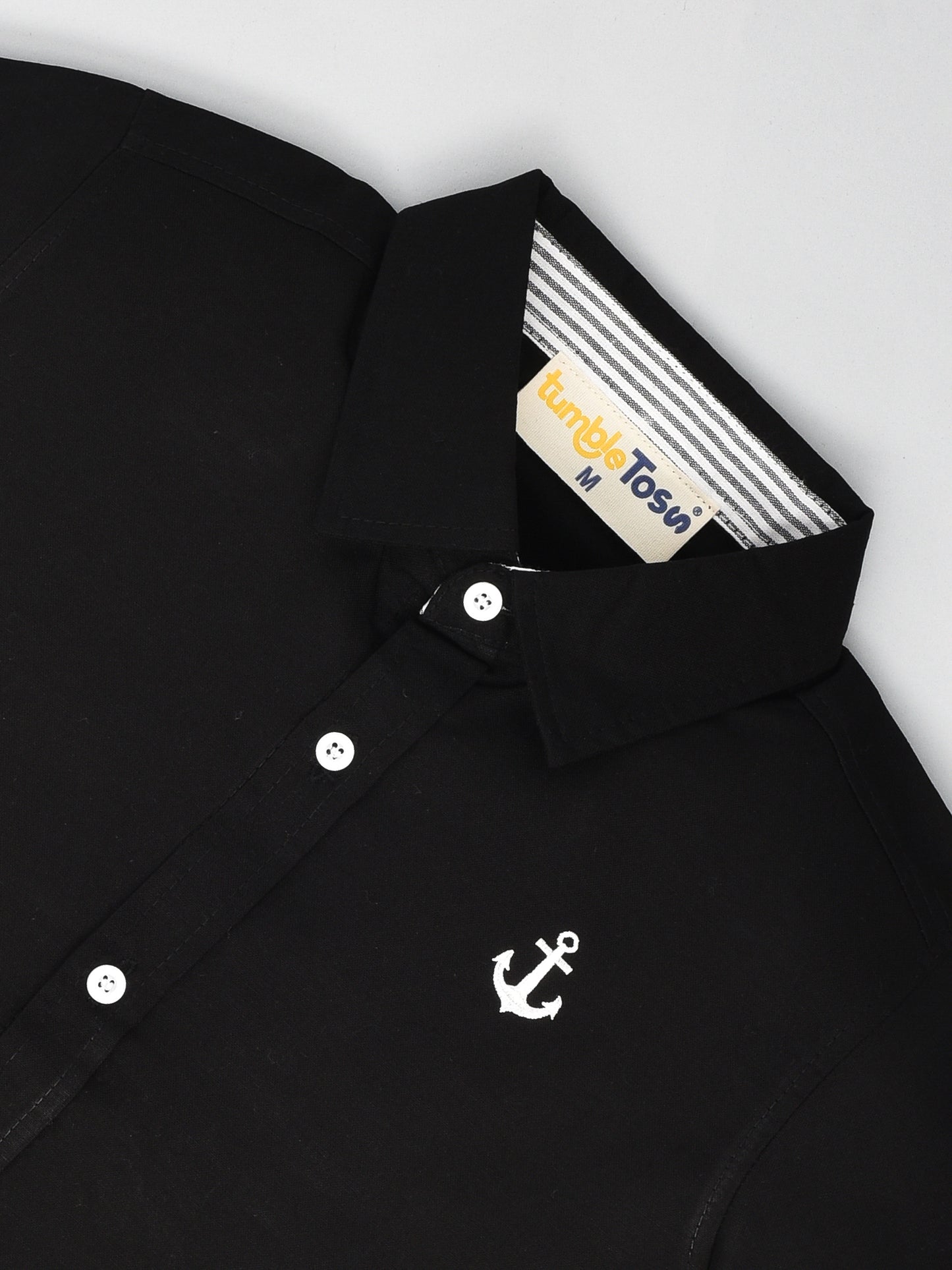 Black Half Sleeves Sleeves Shirt