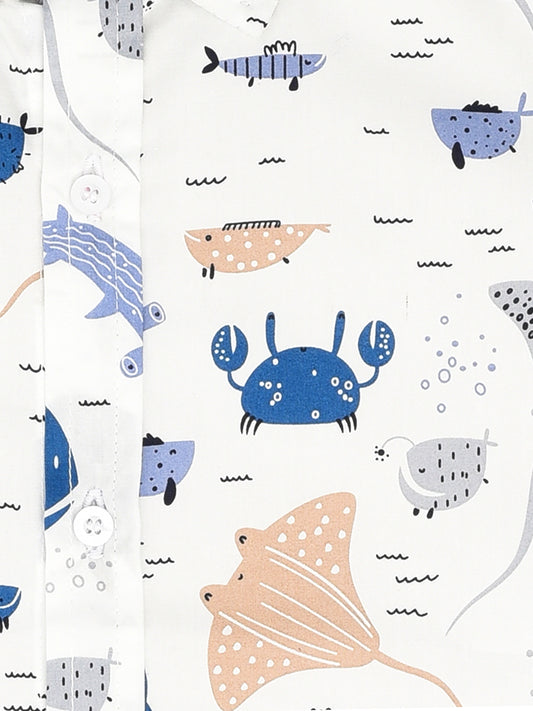 Aquatic Animals Printed Shirt