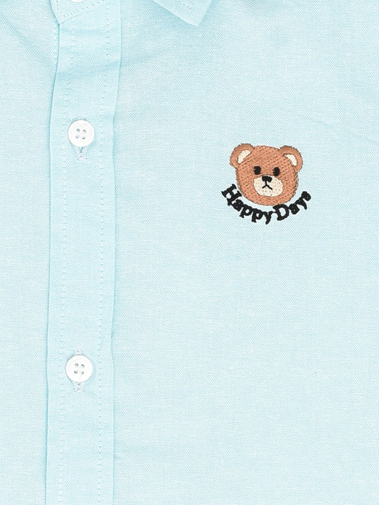 Blue Half Sleeves Shirt