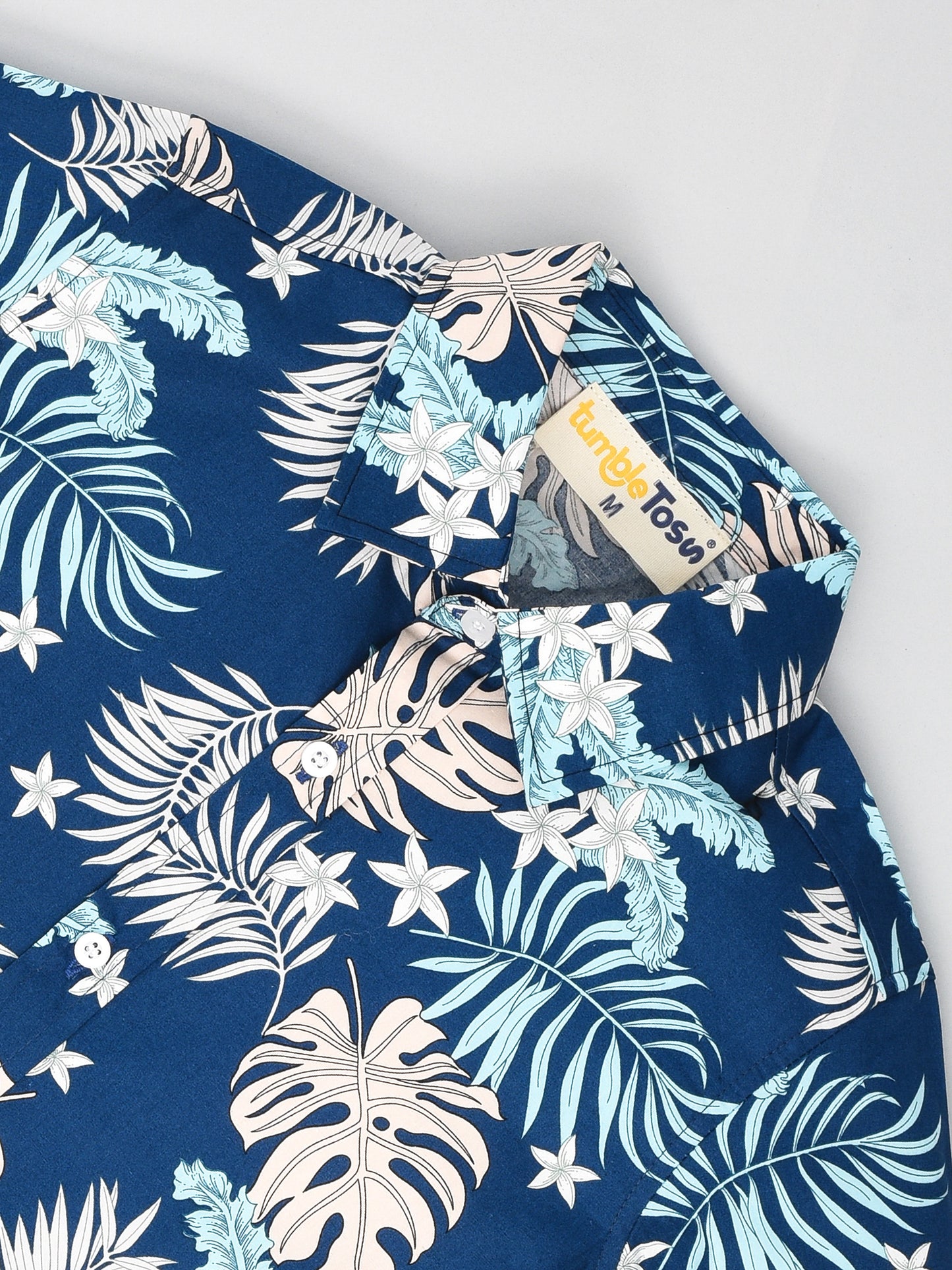 Blue Leaves Printed Shirt
