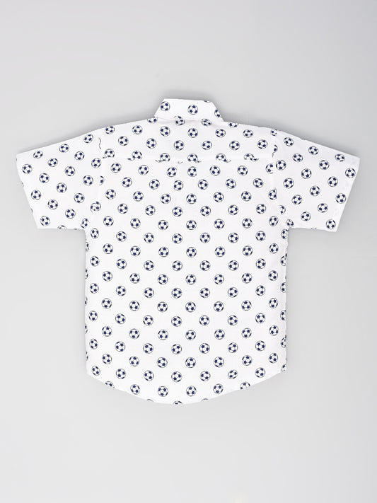 Football Printed Half Sleeves Shirt