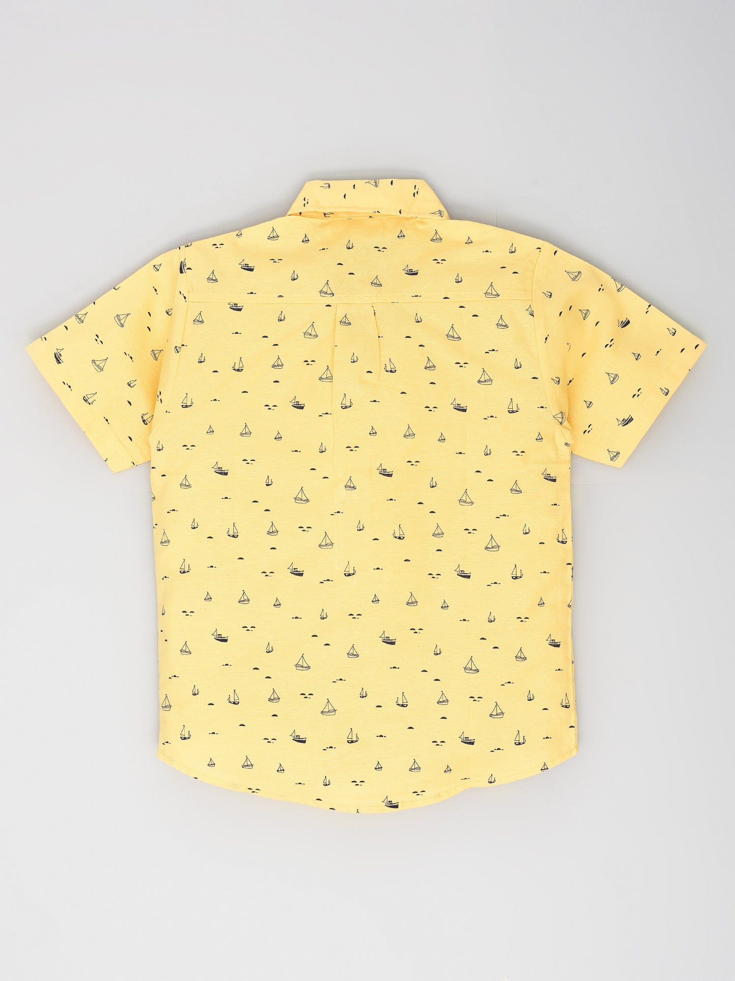 Yellow Yacht Printed Half Sleeves shirt