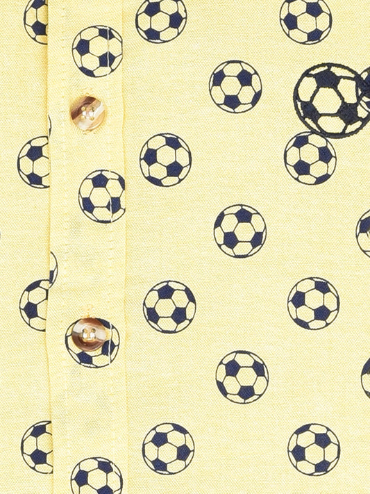 Football Printed Half Sleeves Shirt