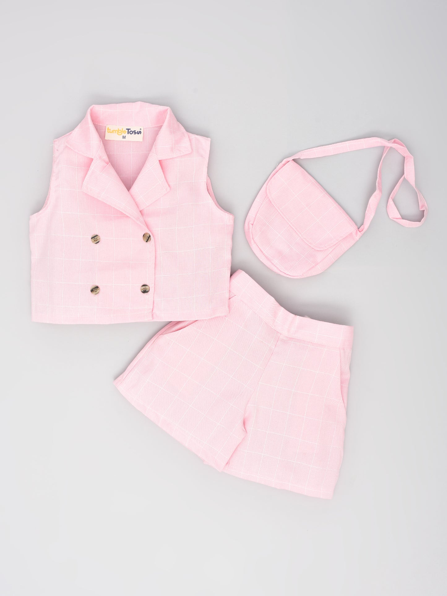 Pink Shorts Coord Set