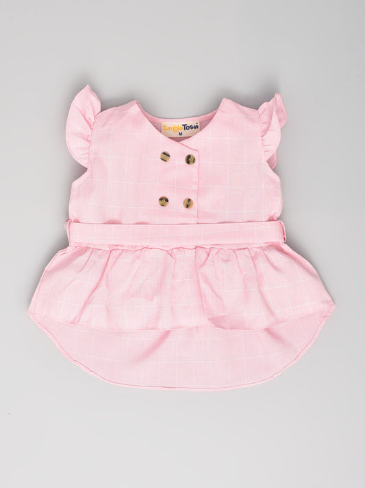 Pink Sleeveless Coord Set