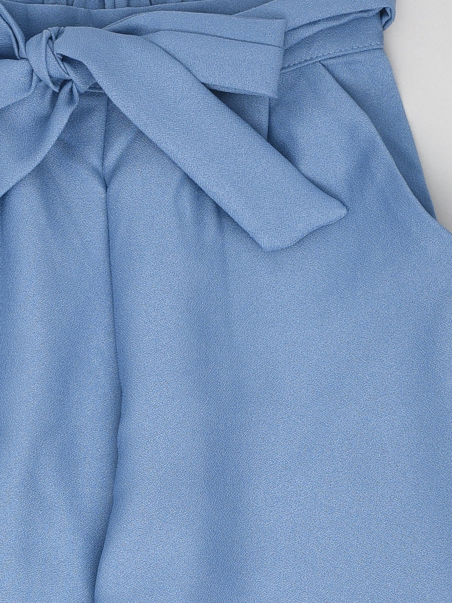 Full Sleeves Polka Coord Set Blue