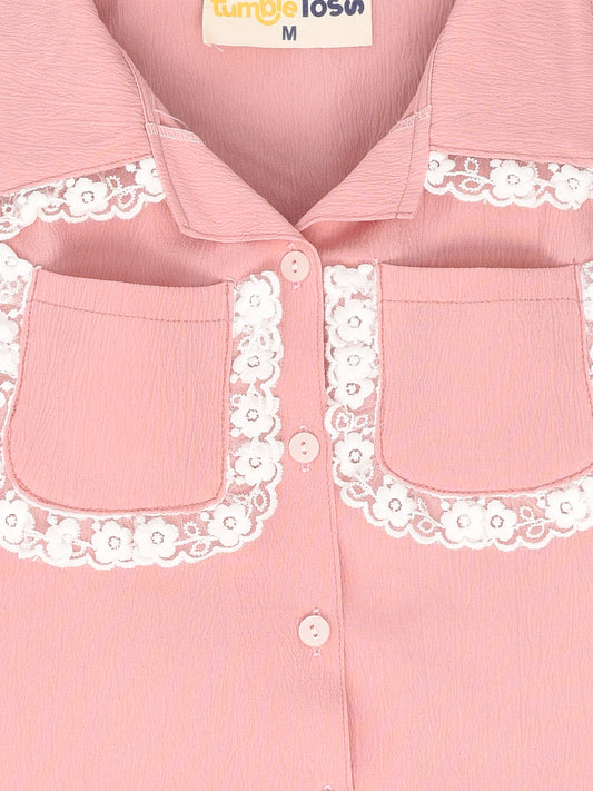 Pink Sleeveless Coord Set