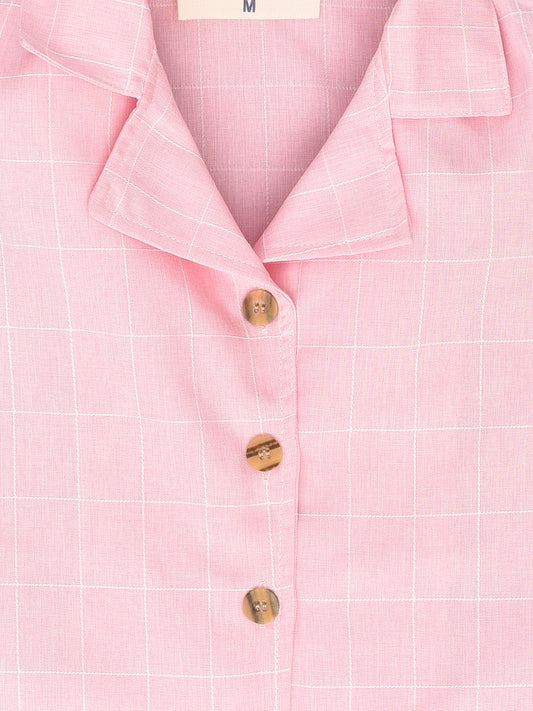 Pink Sleeveless Coord Set