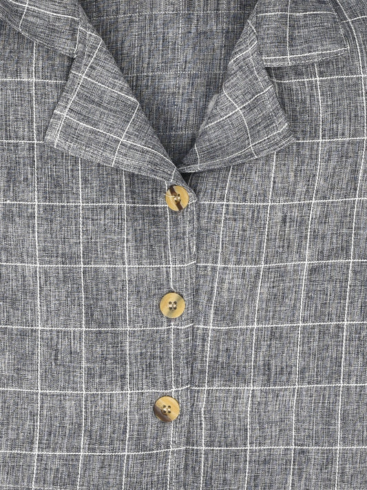 Gray Sleeveless Coord Set