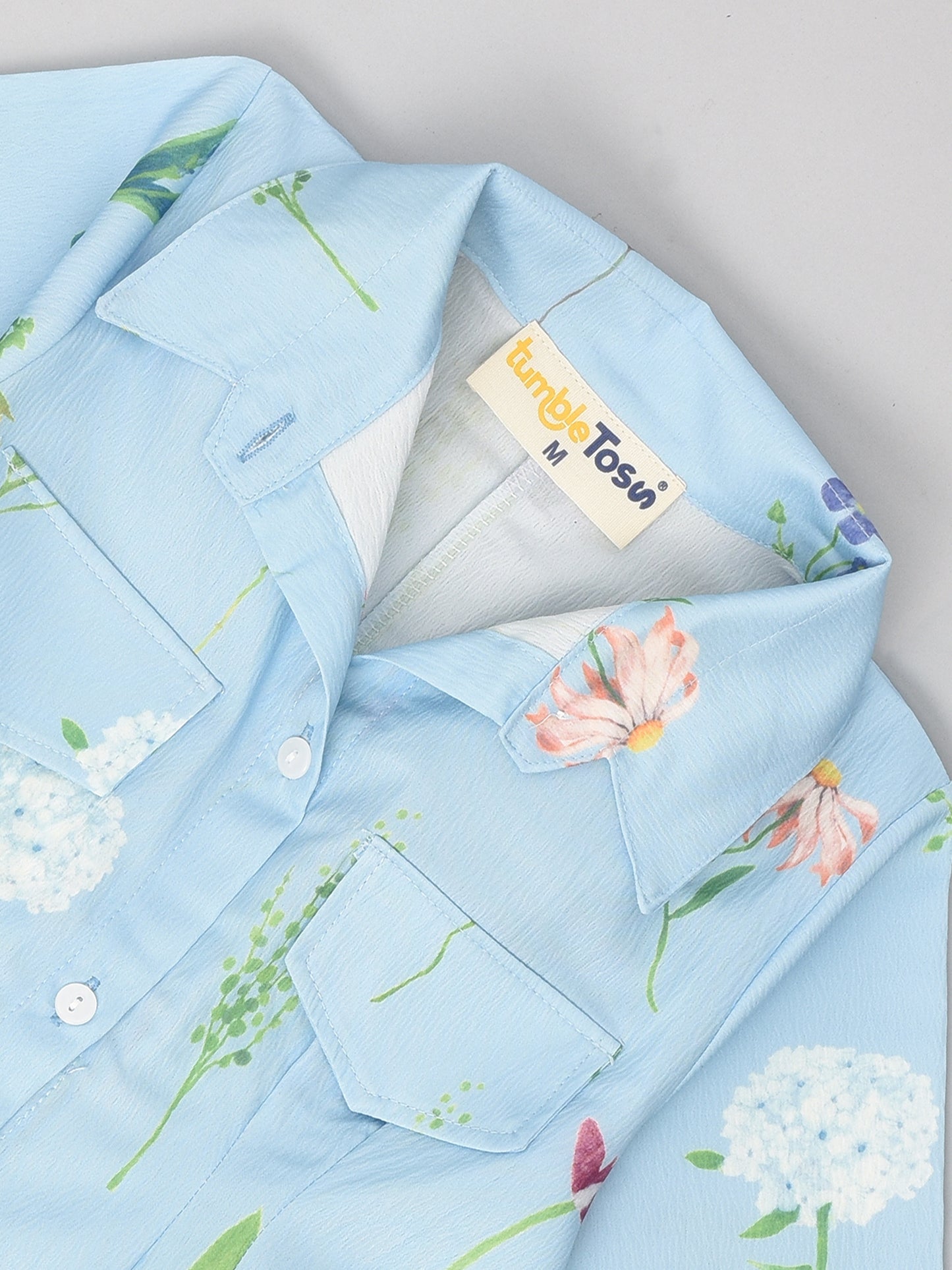 Blue Flower Printed Dress