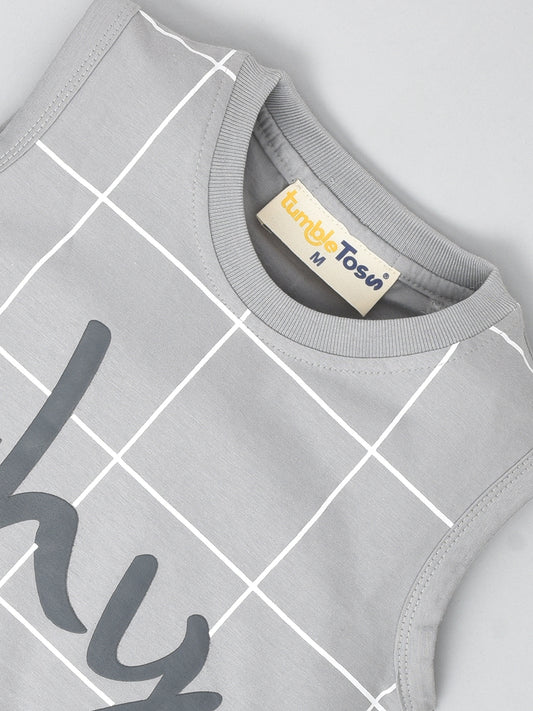 Sleeveless Cotton T-Shirt