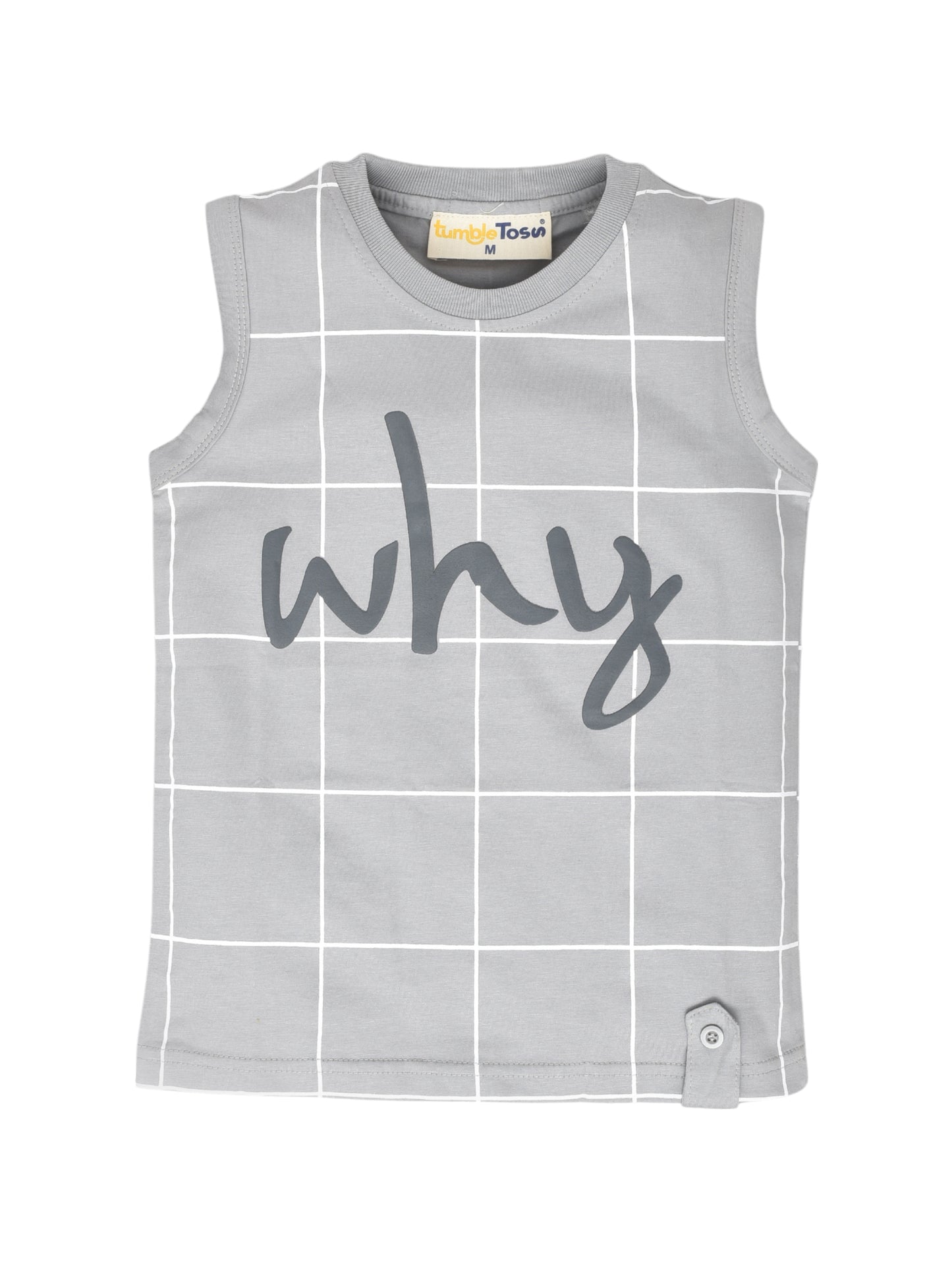 Sleeveless Cotton T-Shirt