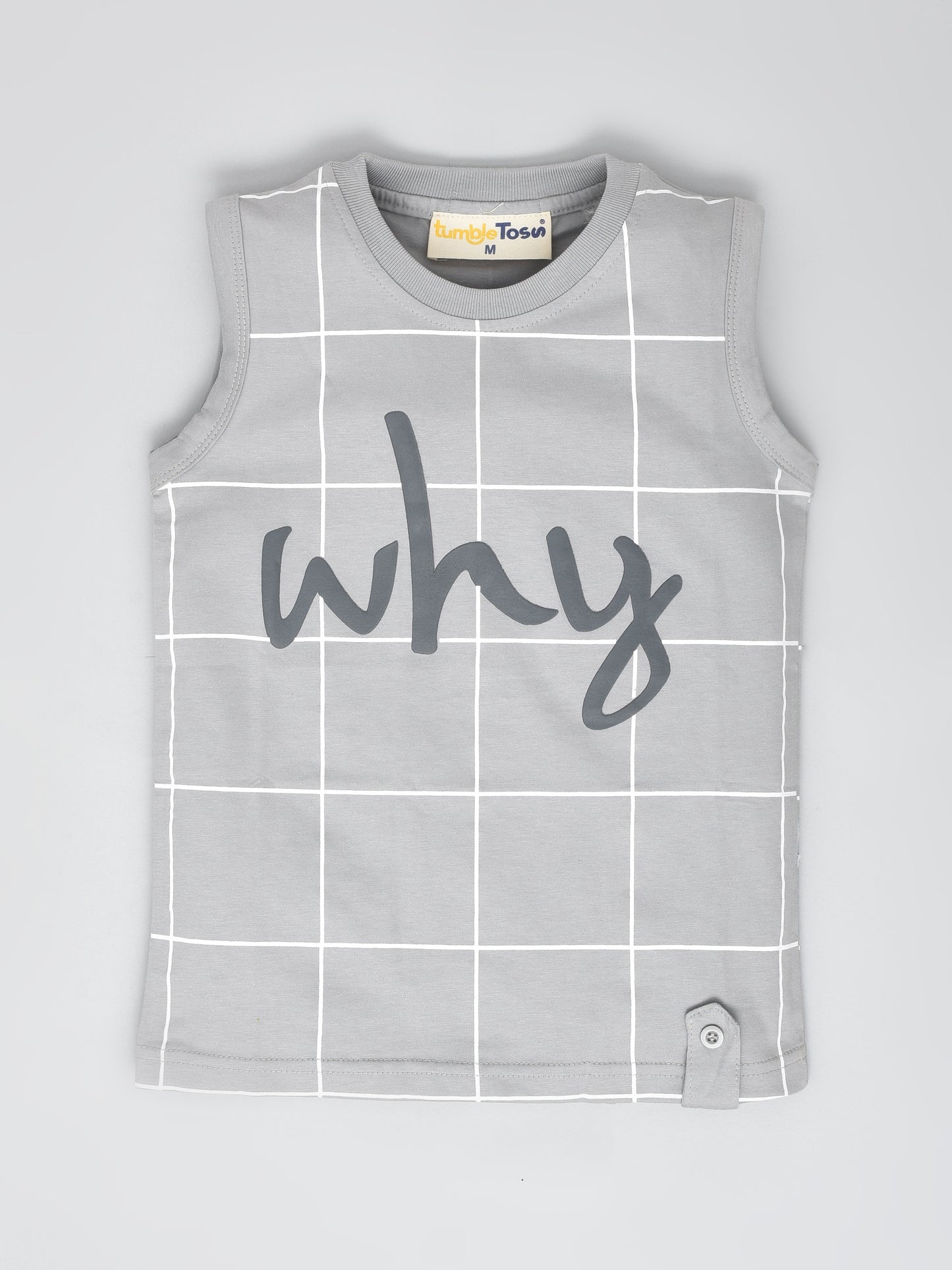 Sleeveless Cotton T-Shirt