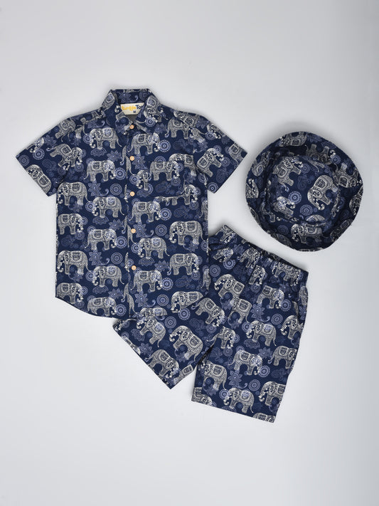Blue Elephant Printed Co-ord Set
