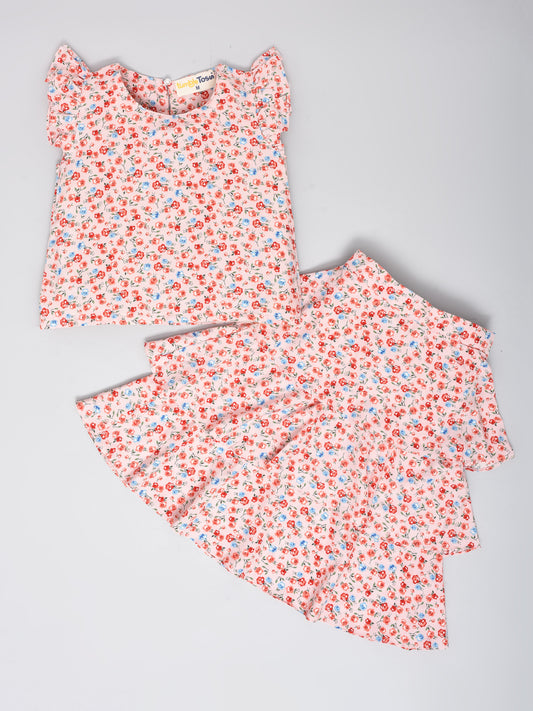 Floral Skirt Coord Set