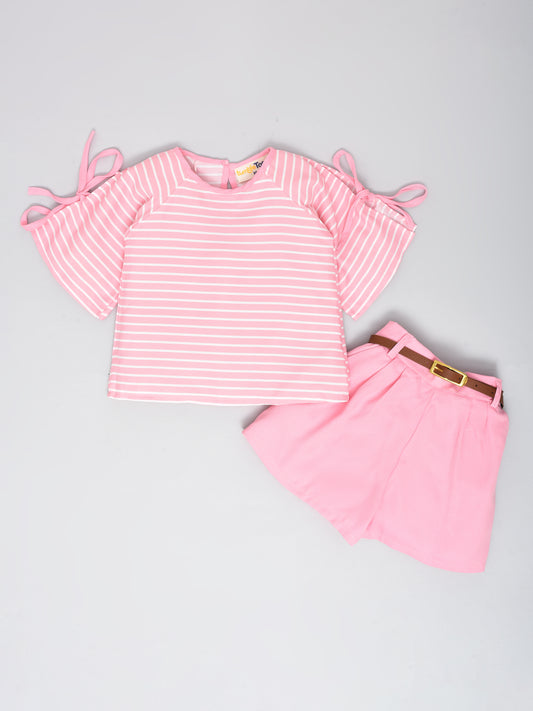 Cute Pink Coord Set with Shorts