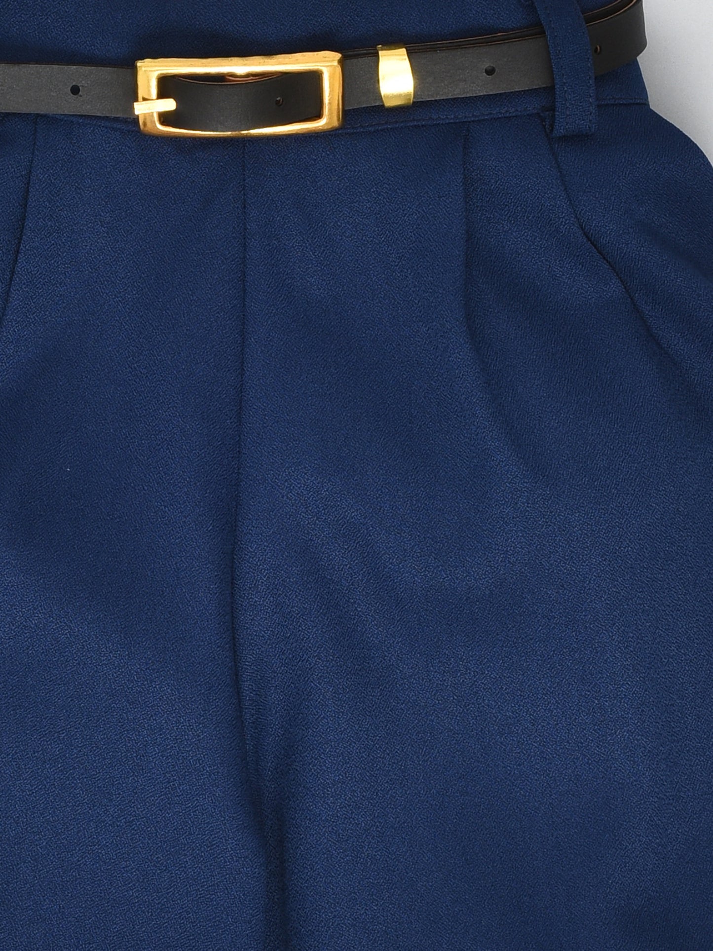 Navy Blue Coord Set with Shorts