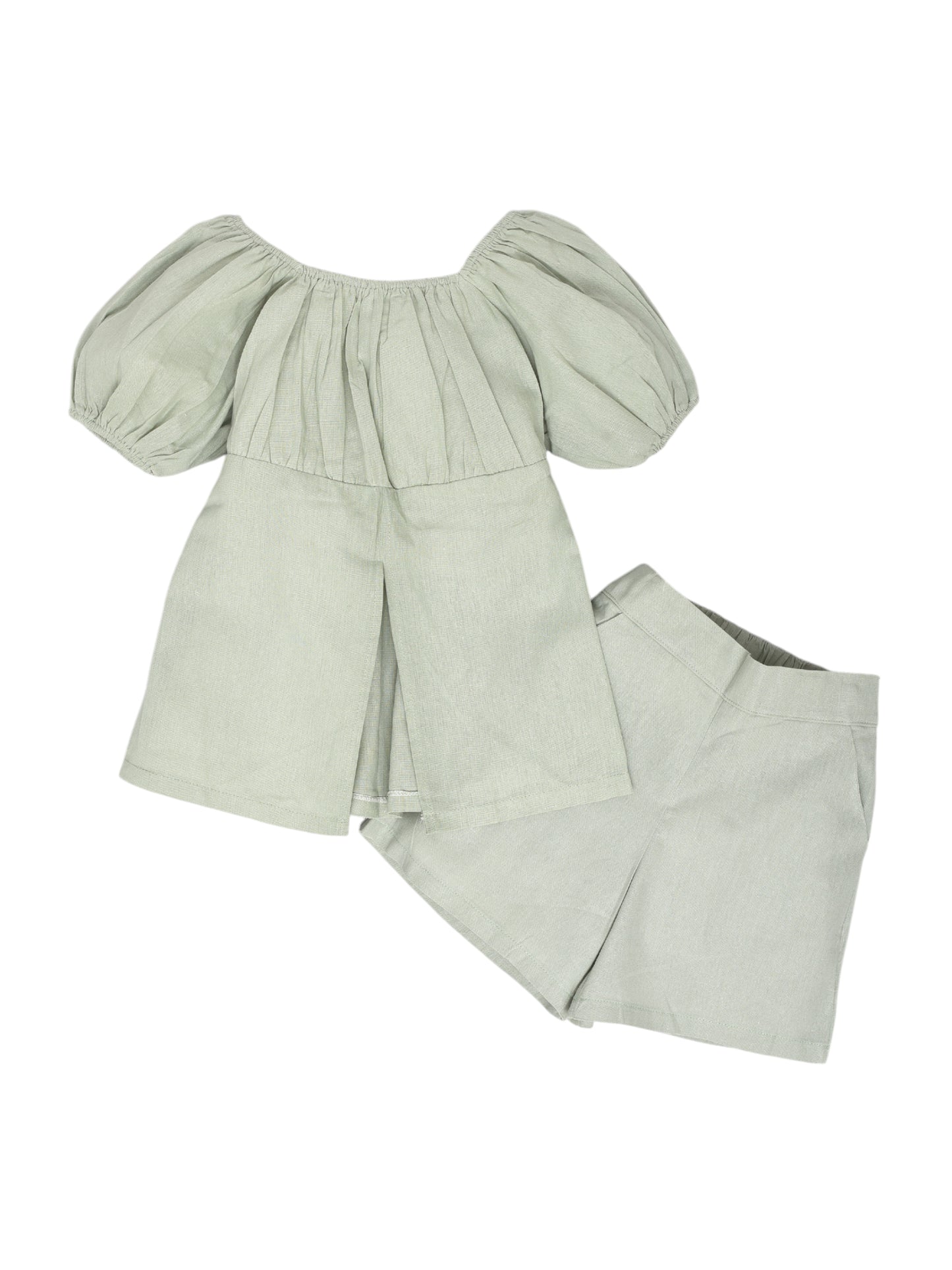 Green Coord Set with Shorts