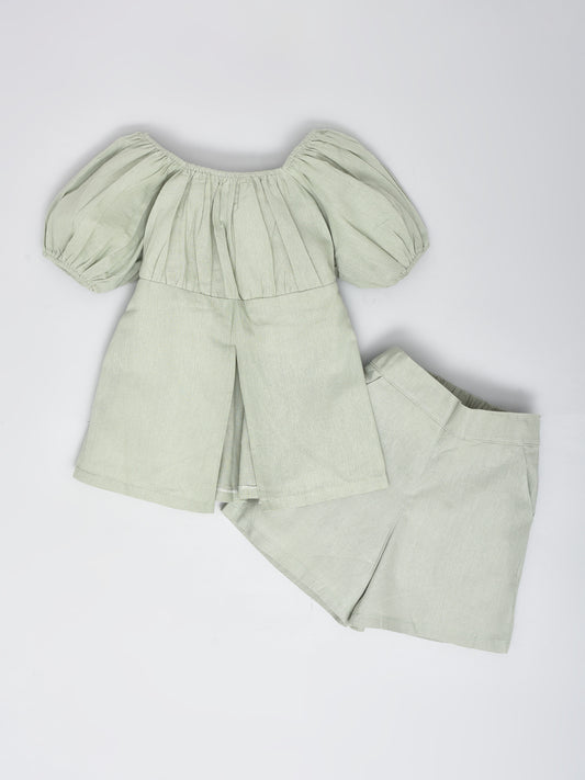 Green Coord Set with Shorts