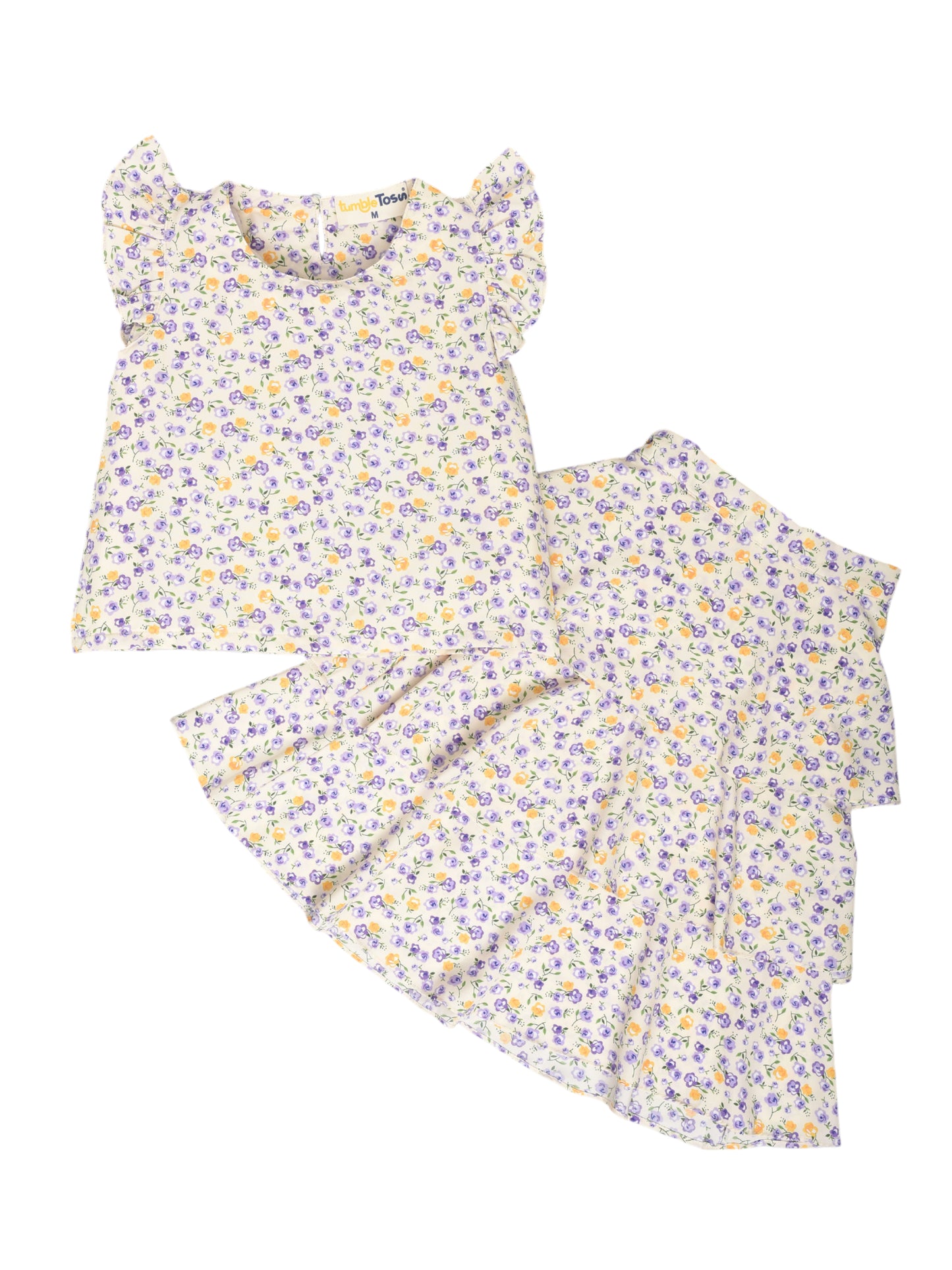Floral White Coord Set