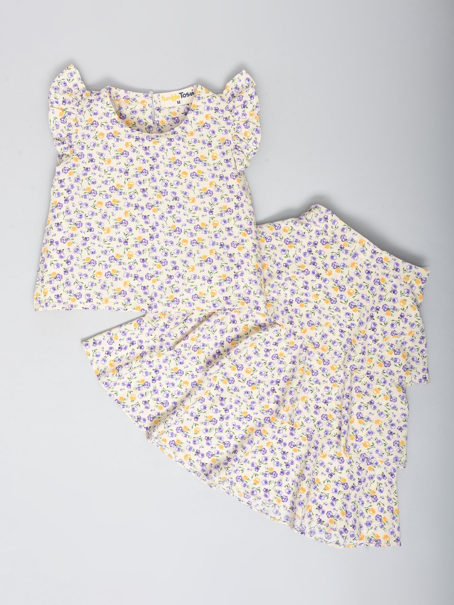Floral White Coord Set