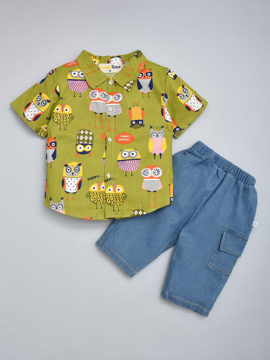 Cotton Coord Set with Jeans