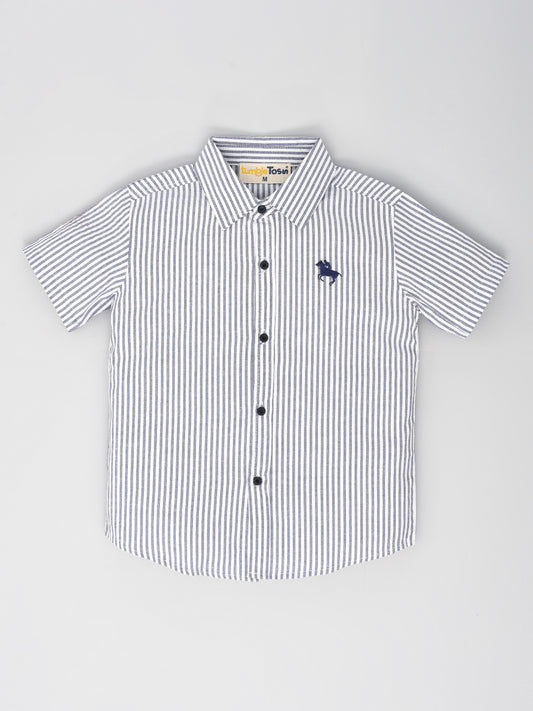 Short Sleeves Grey Shirt