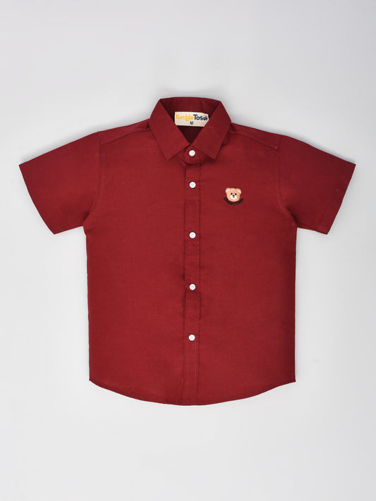 Maroon Half Sleeves Shirt