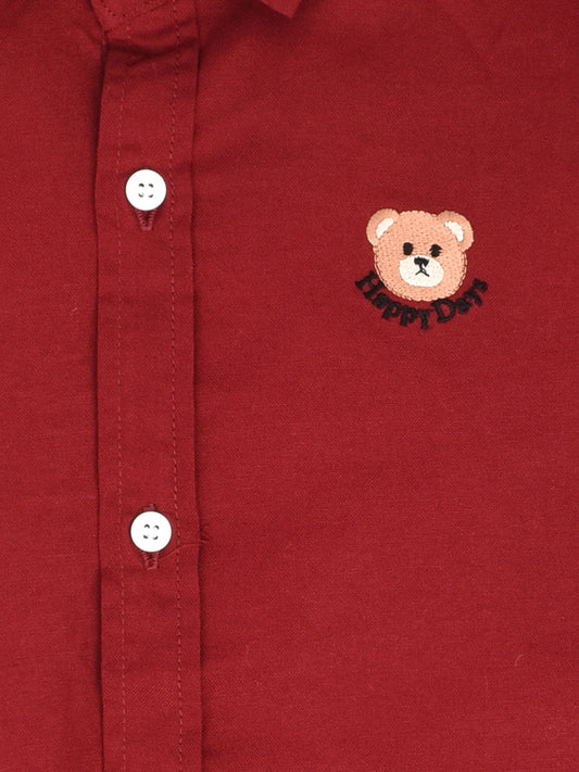 Maroon Half Sleeves Shirt