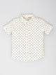 White Printed Half Sleeves Shirt