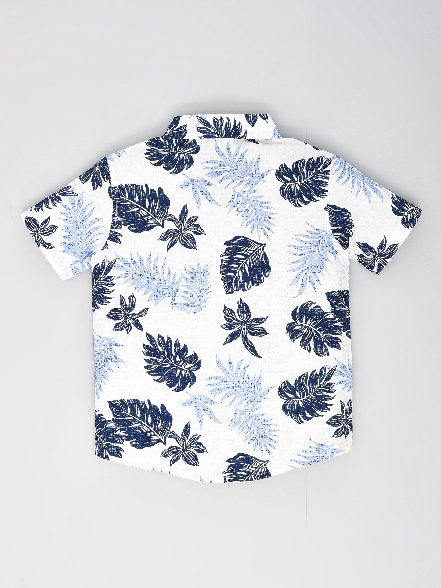 White Leaf printed shirt