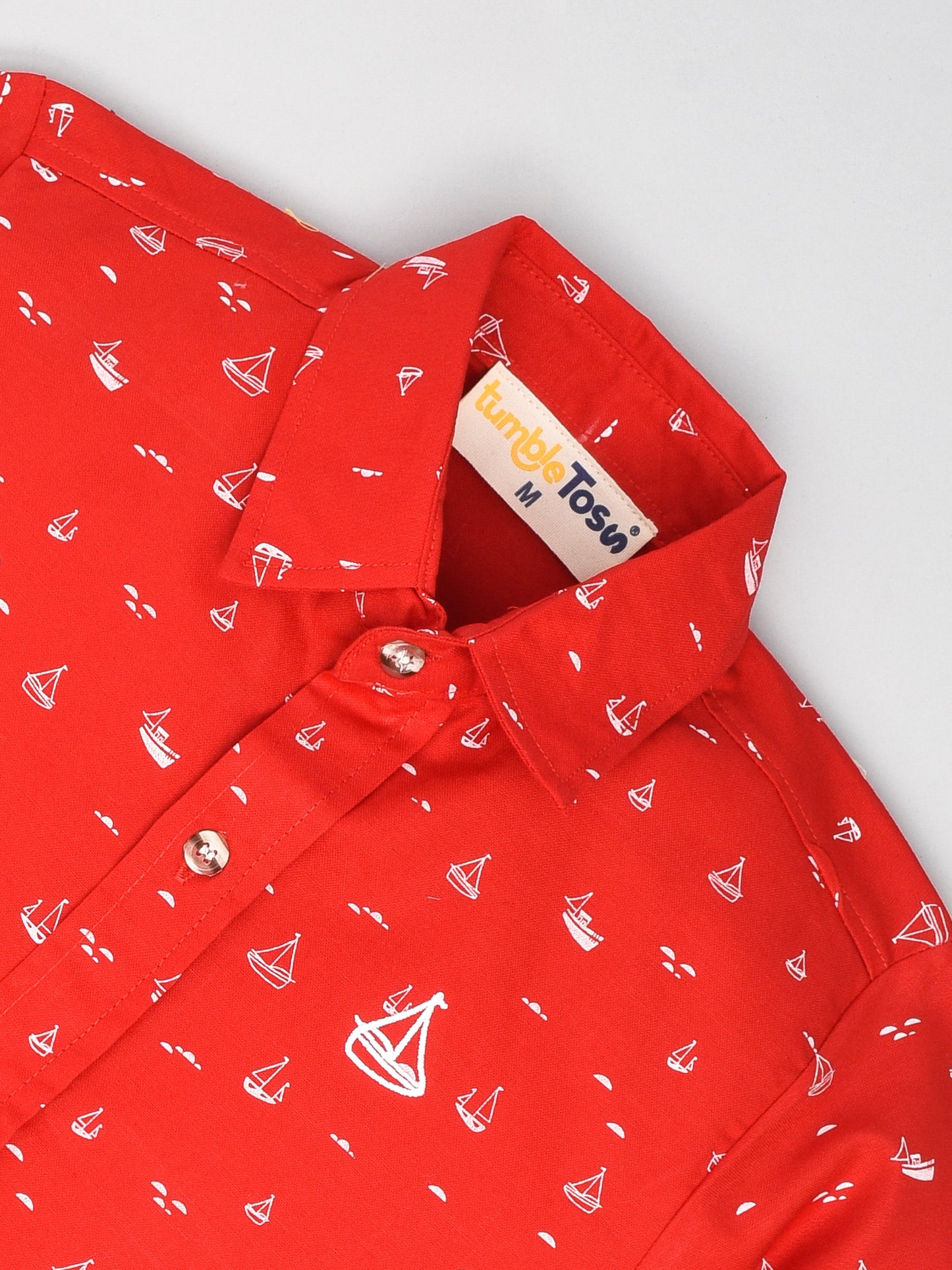 Red Yacht Printed Shirt