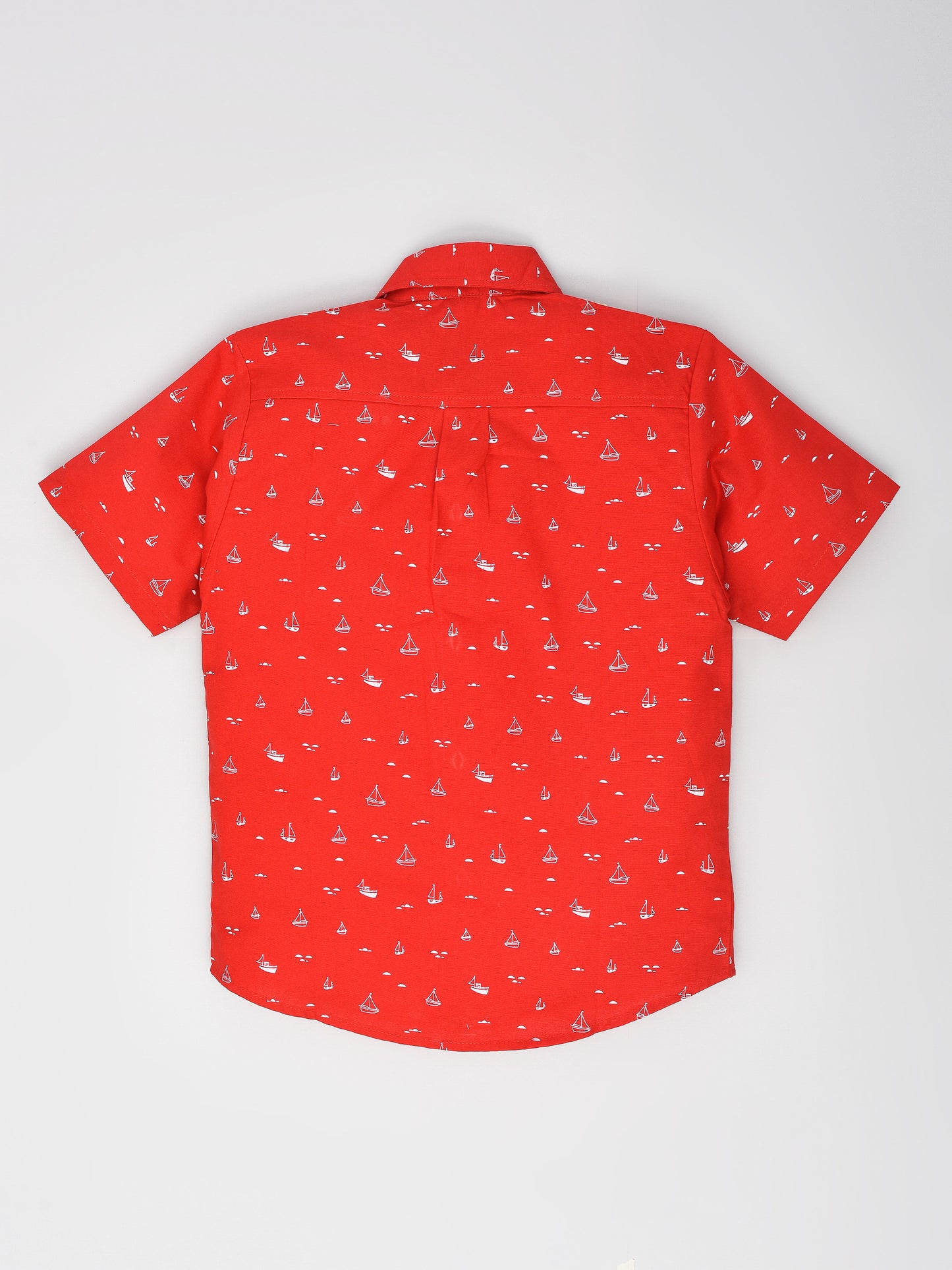 Red Yacht Printed Shirt