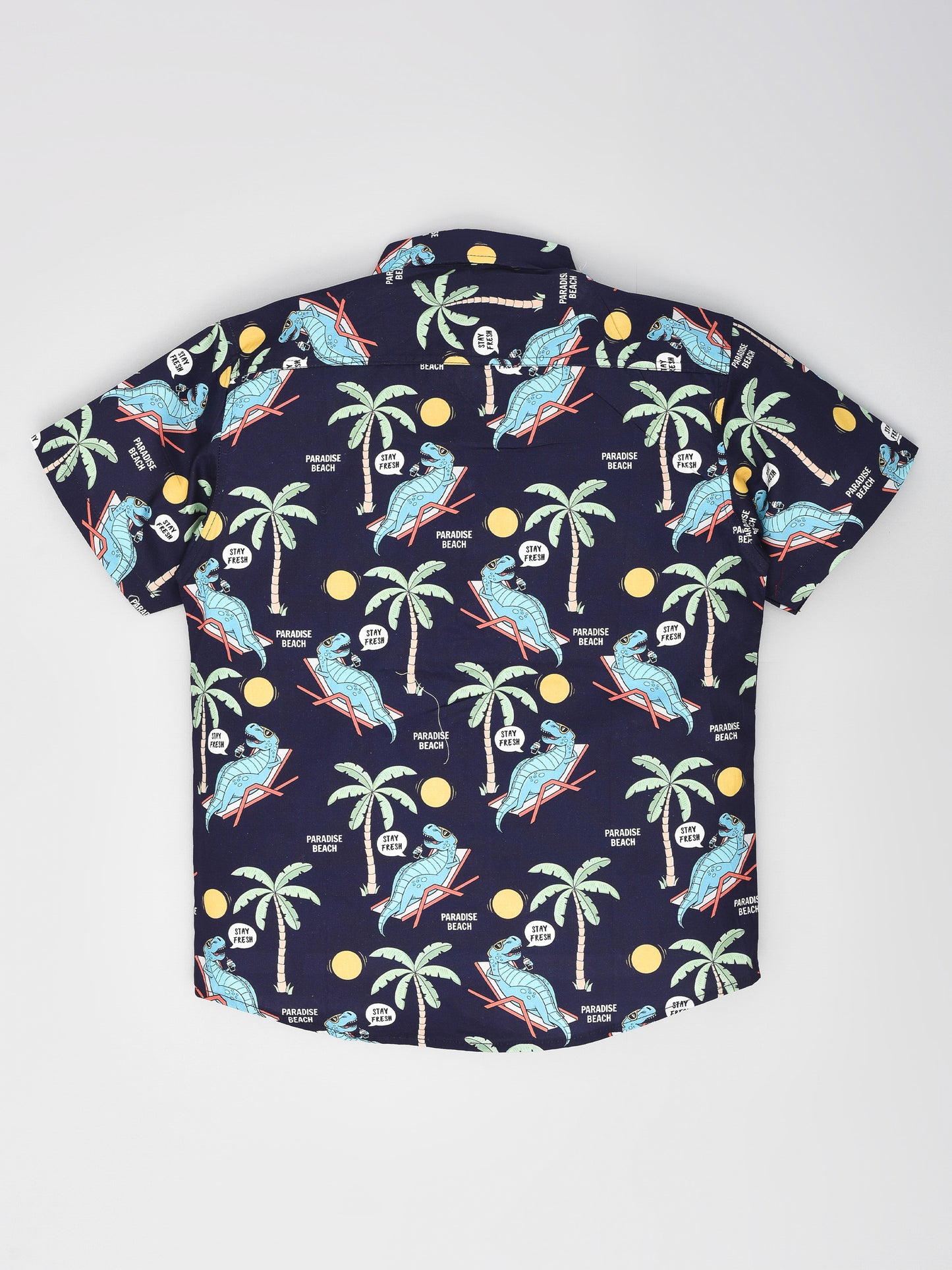 Navy Blue Dino Printed shirt
