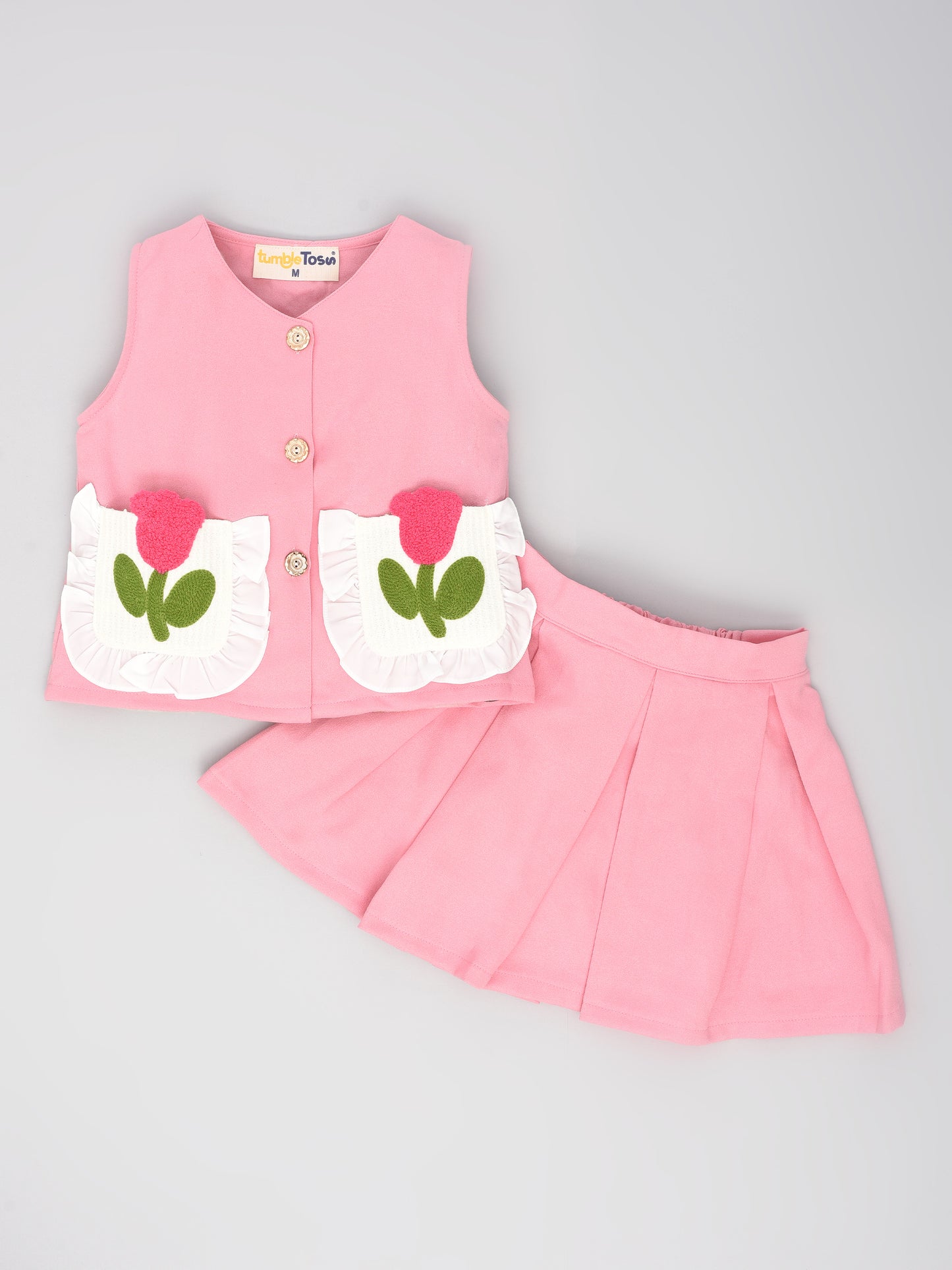 Pink Skirt Coord set
