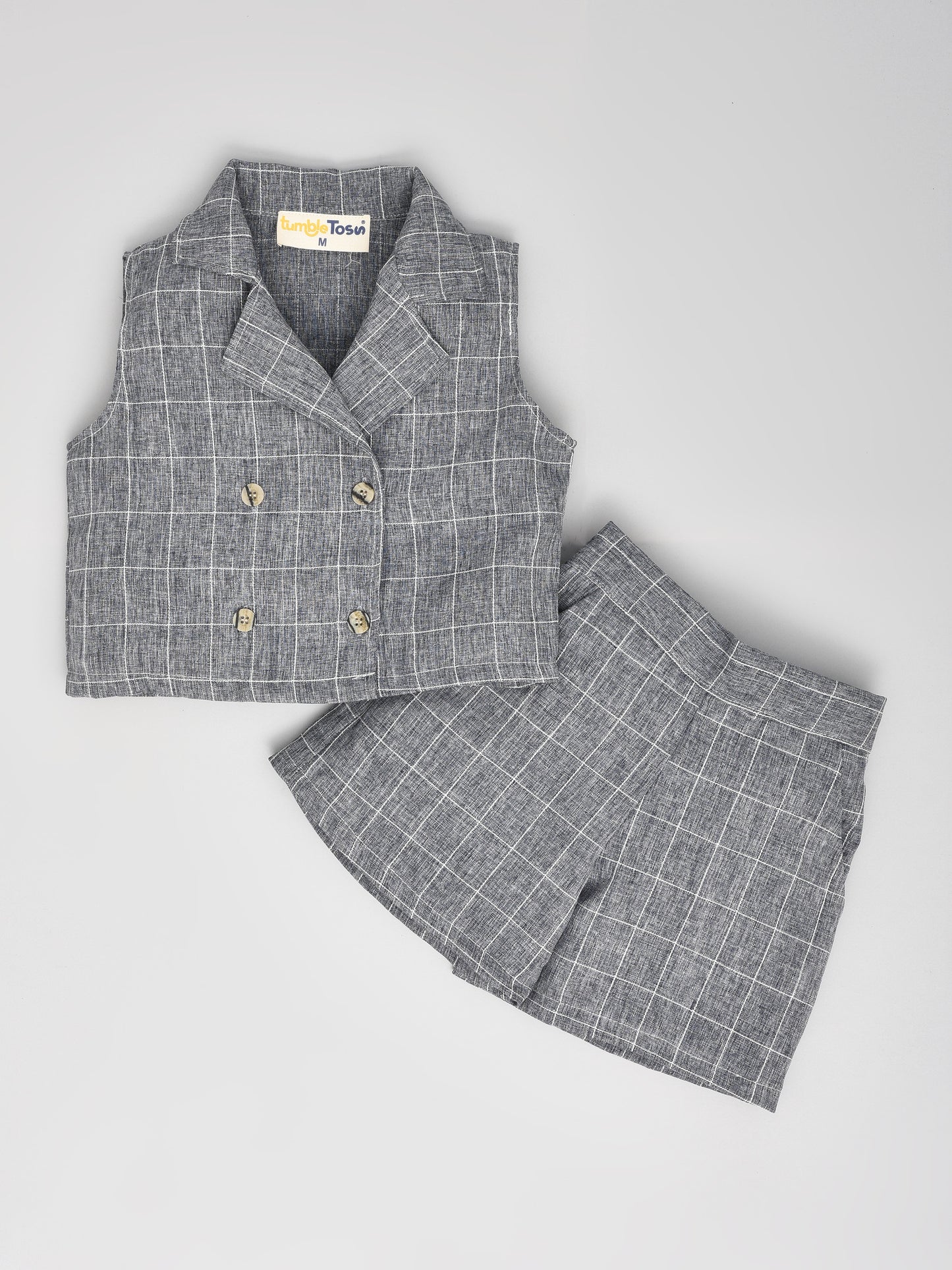 Grey Shorts Coord set