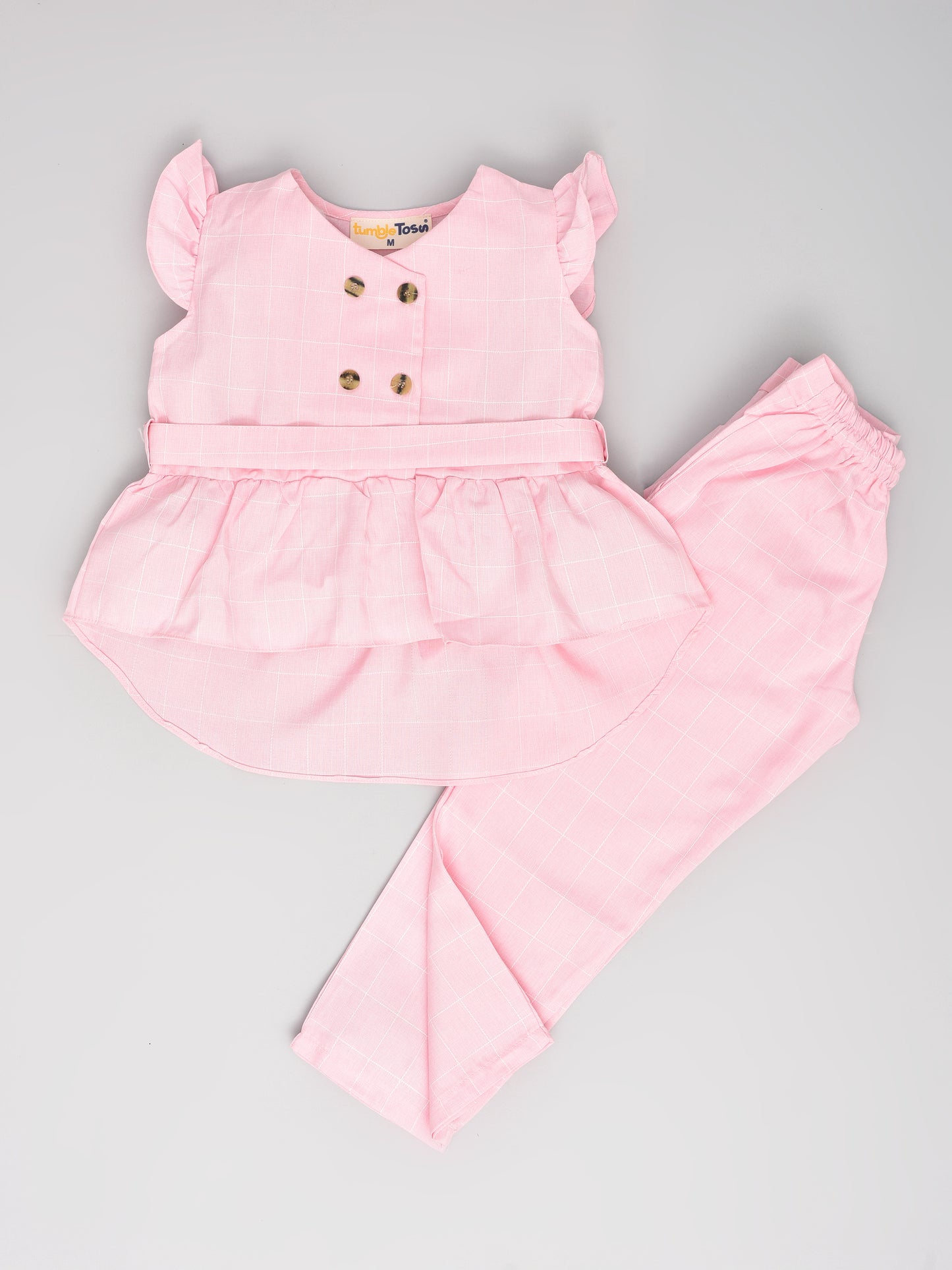 Pink Sleeveless Coord Set