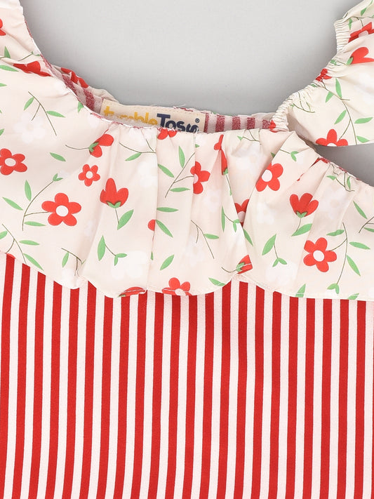 Red Striped Coord Set