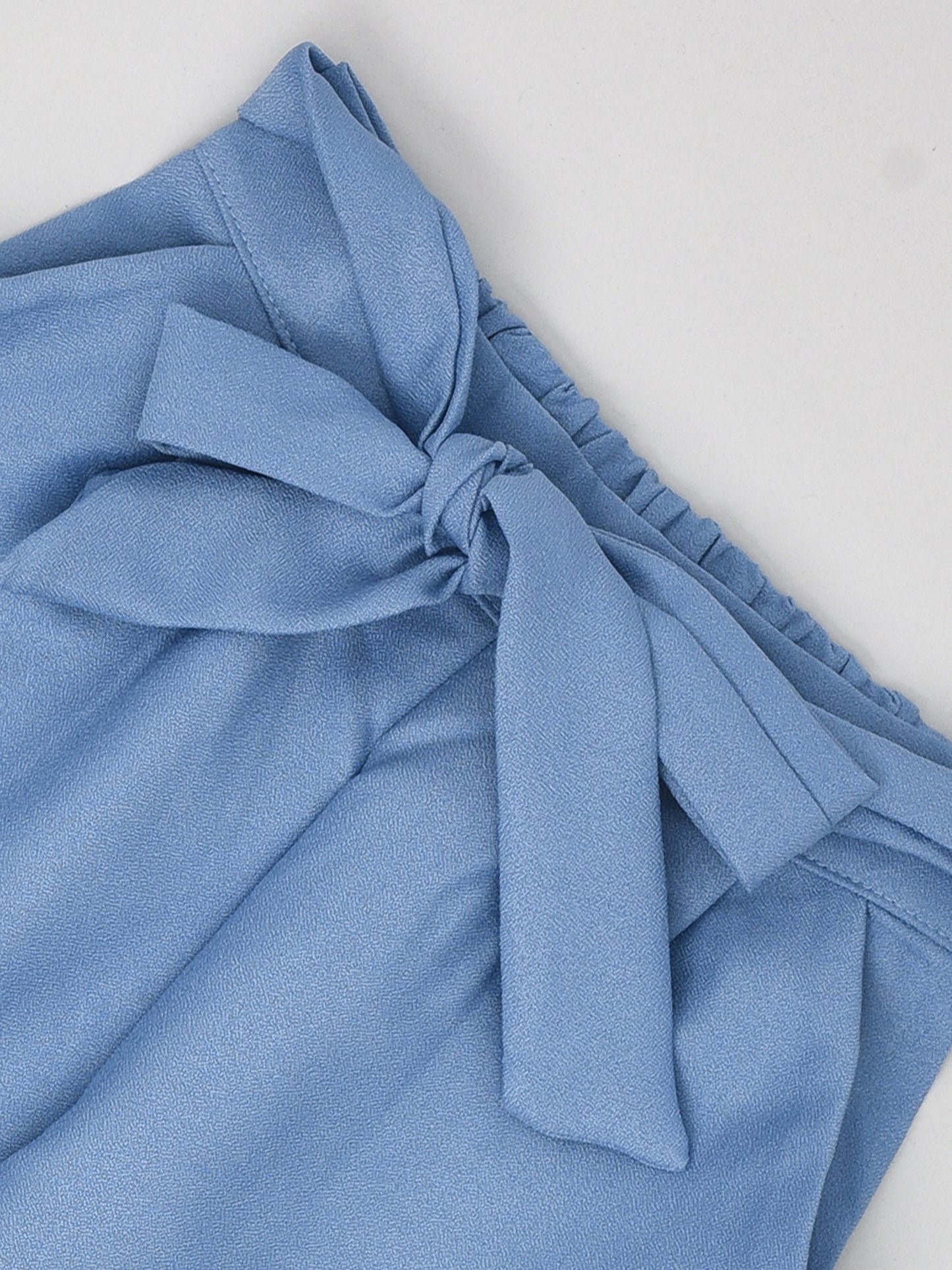 Full Sleeves Polka Coord Set Blue