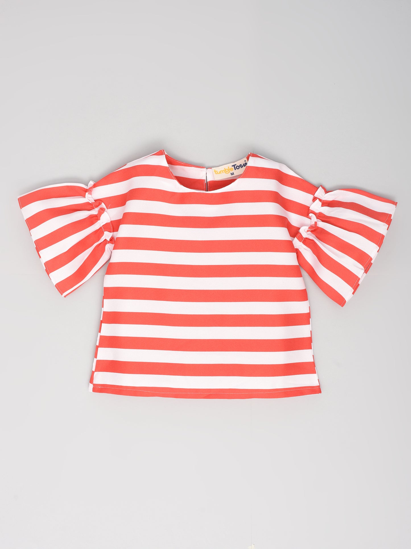 Peach Coord Set with bell sleeves
