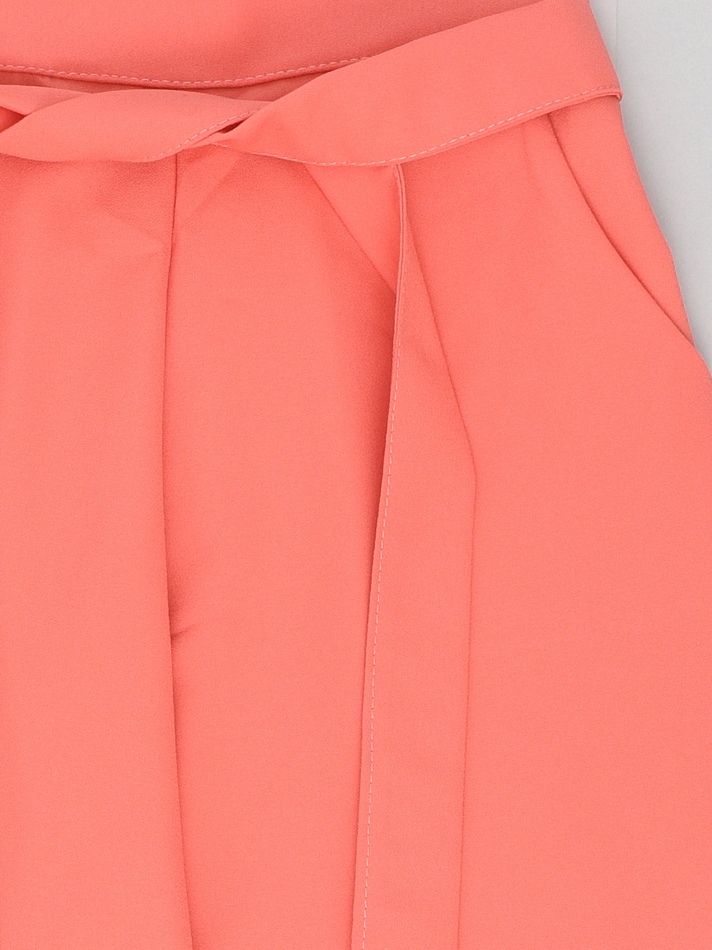 Peach Coord Set with bell sleeves