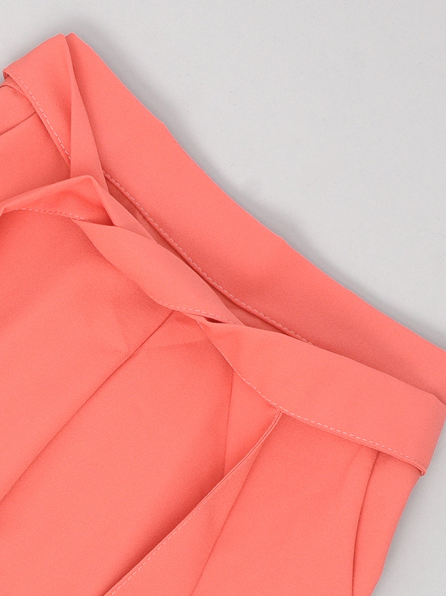 Peach Coord Set with bell sleeves