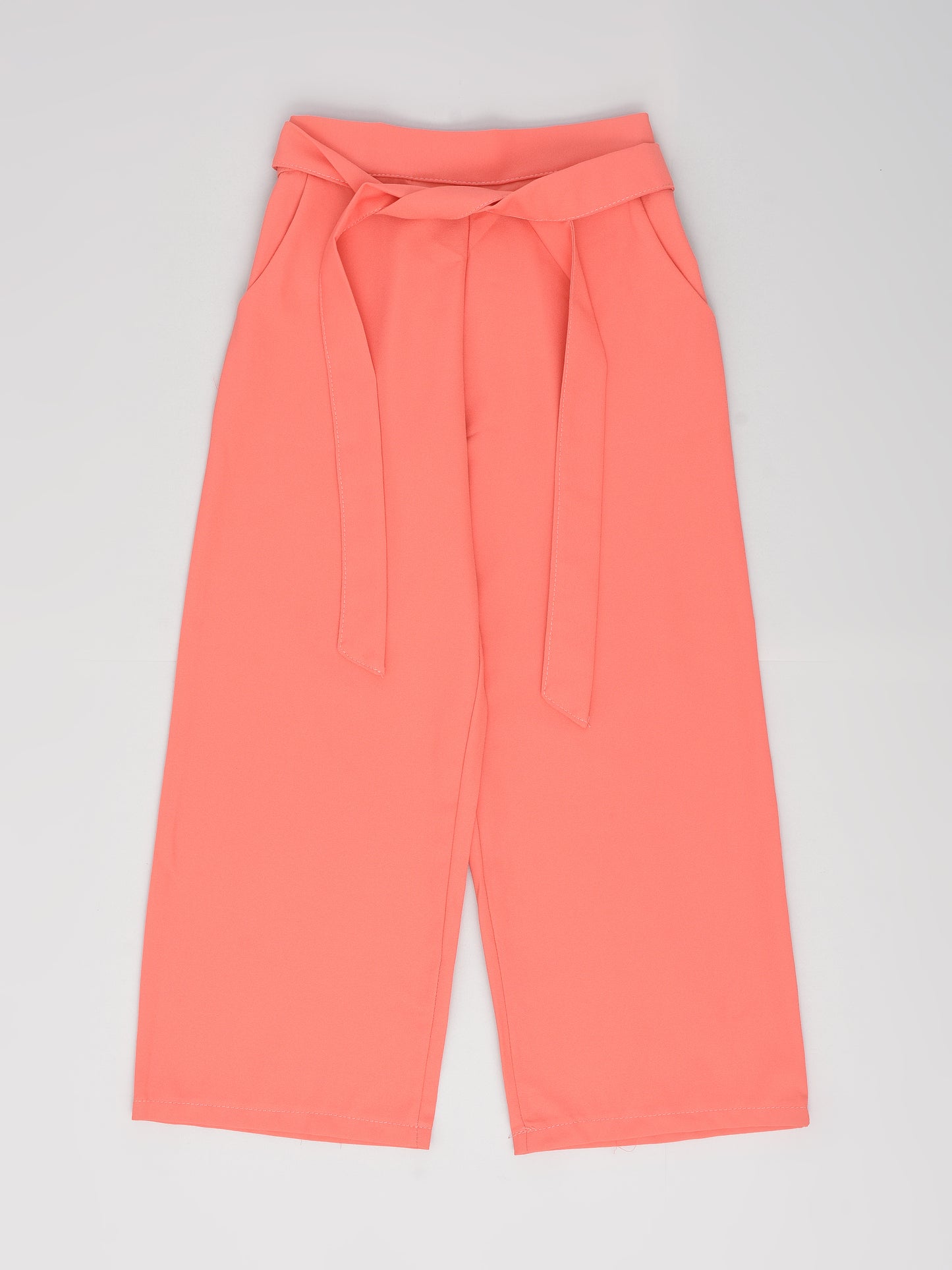 Peach Coord Set with bell sleeves