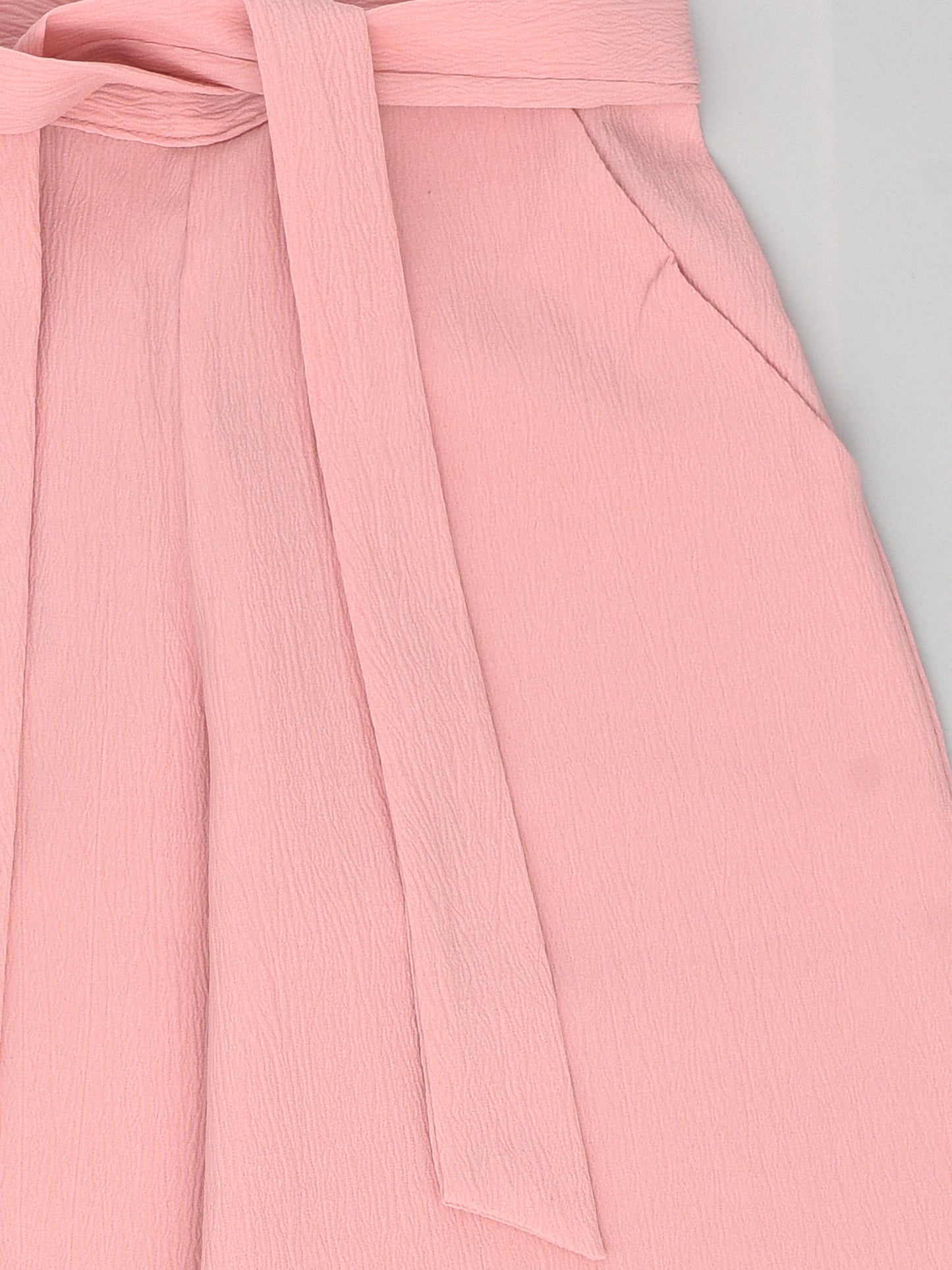 Pink Sleeveless Coord Set