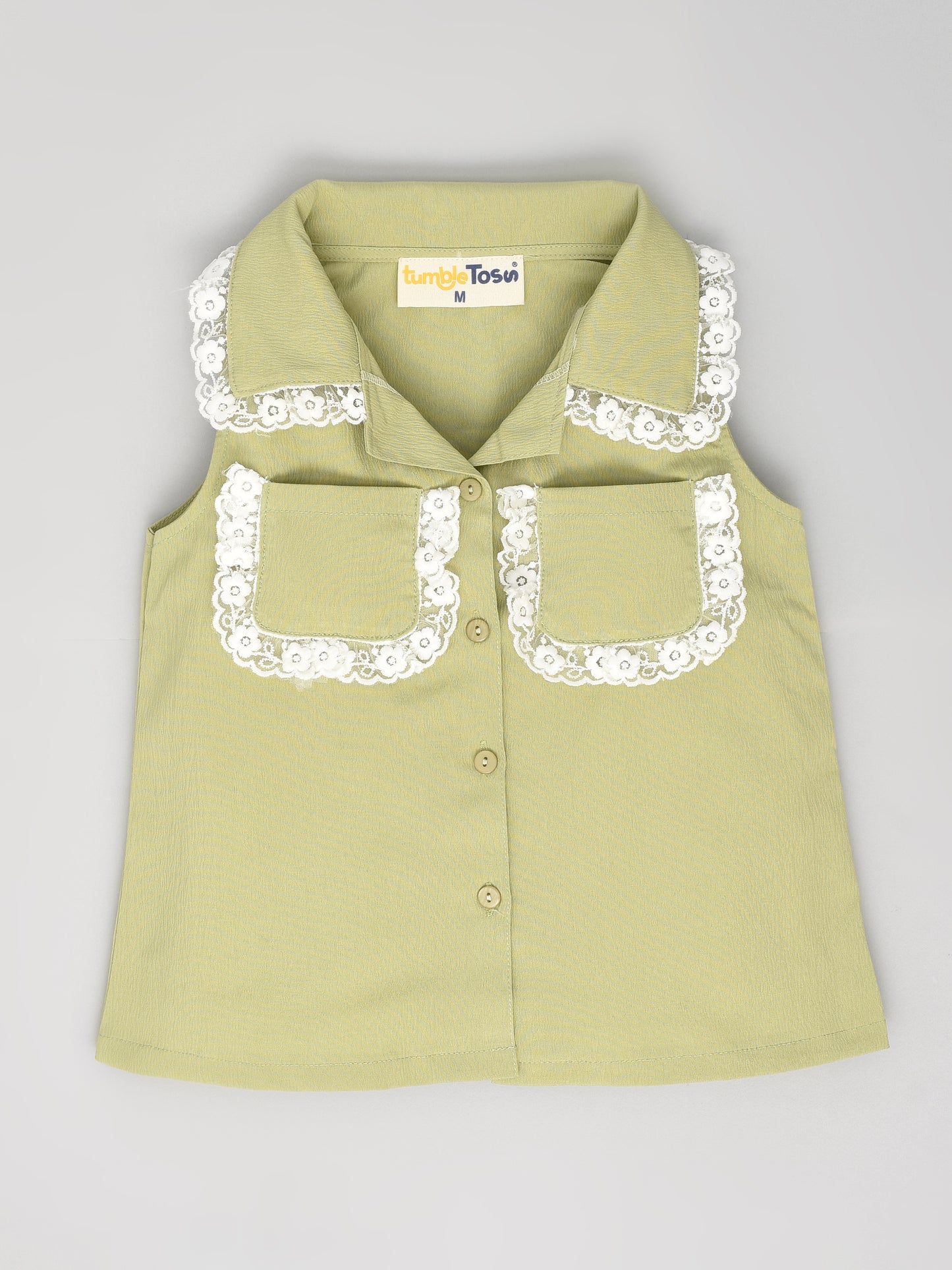 Olive Sleeveless Coord Set