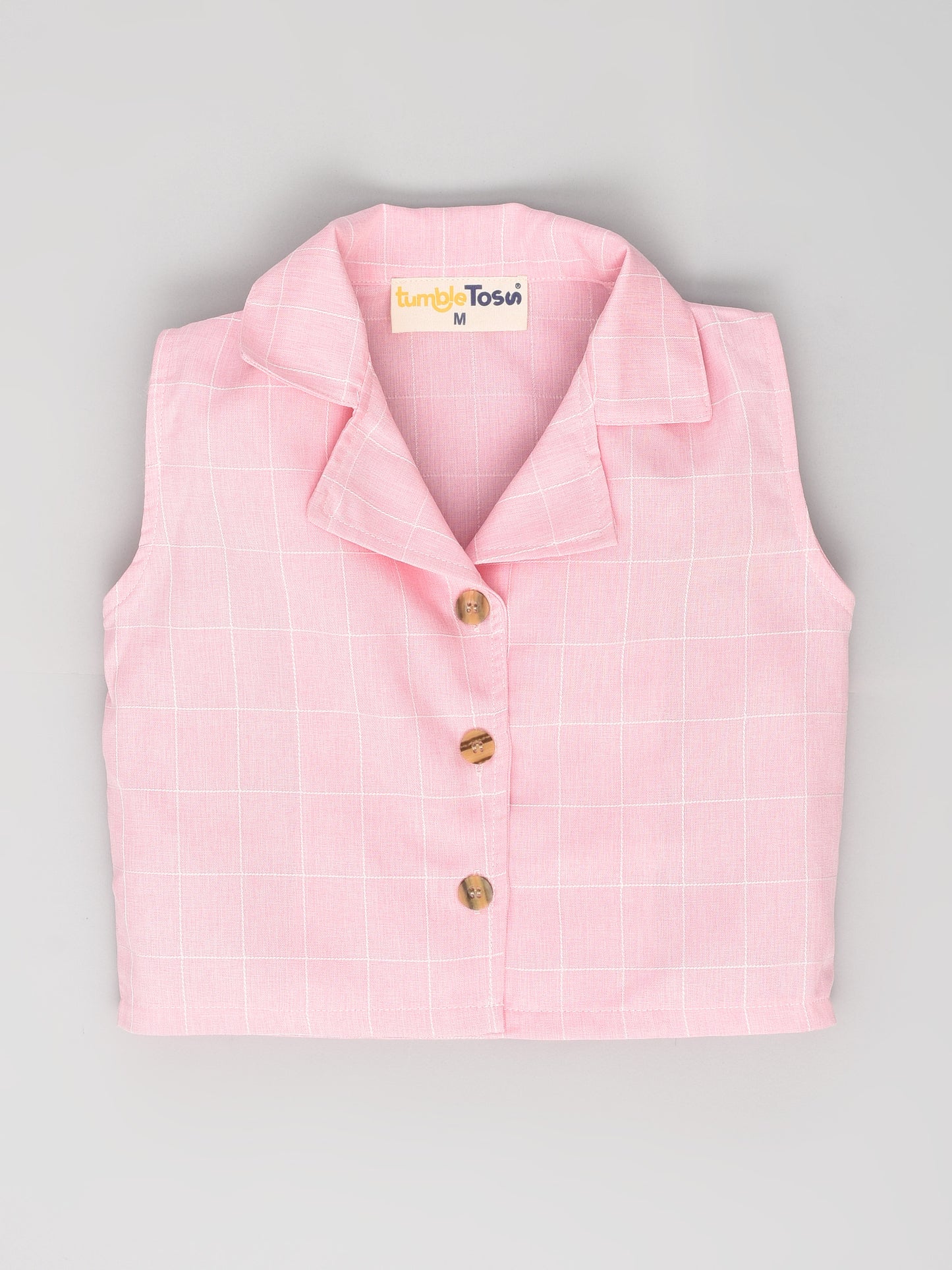 Pink Sleeveless Coord Set