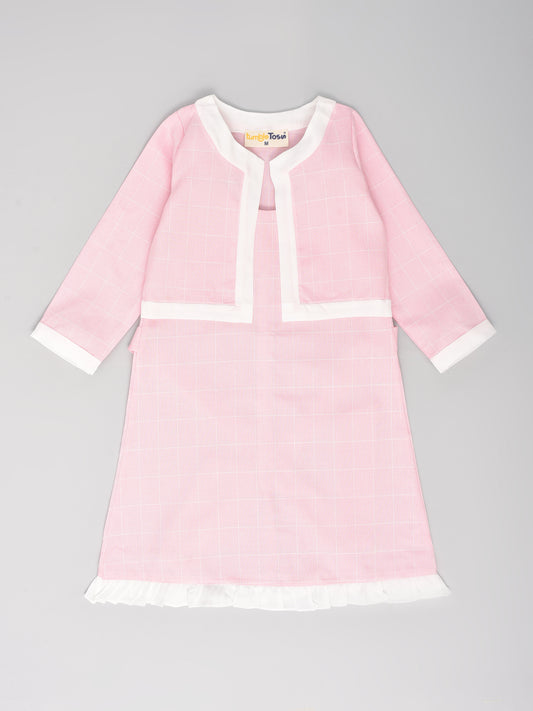 Pink Skirt & Jacket Coord Set