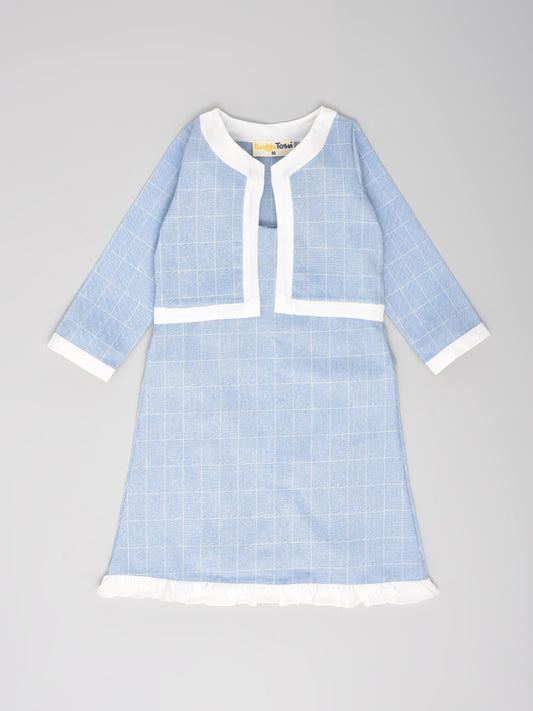 Blue Jacket Coord Set