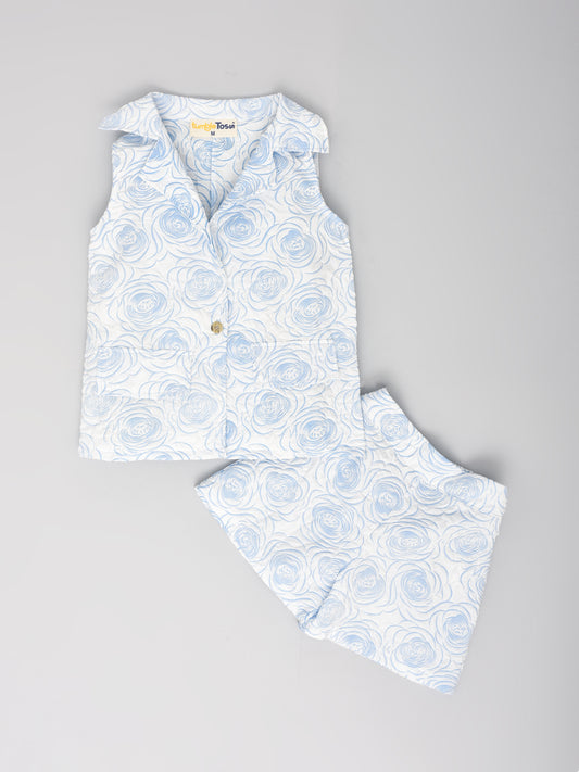 Blue Floral Coord Set